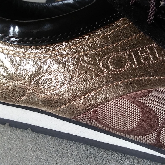 NWOB - Coach Kodie Q538 F0007/F09 Gold Brown Sneakers. 10M - Picture 6 of 10